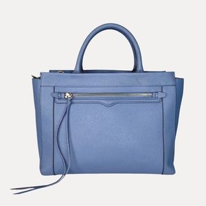 REBECCA MINKOFF Monroe leather double handle adjustable shoulder strap tote bag